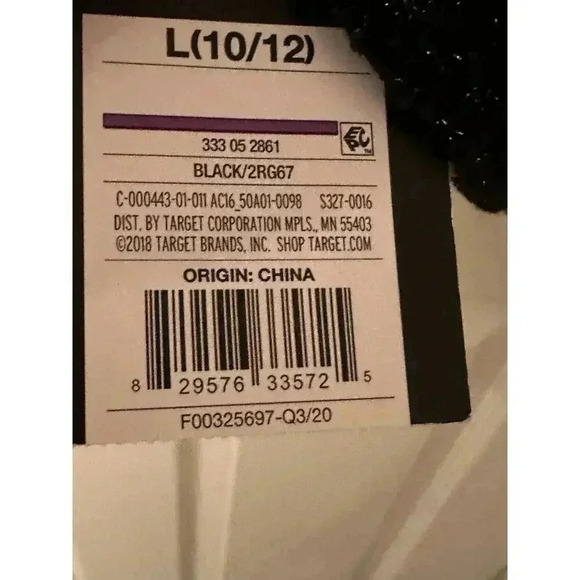 Art Class Girls Black Shimmer Hi/lo Top 10/12 - Picture 5 of 6